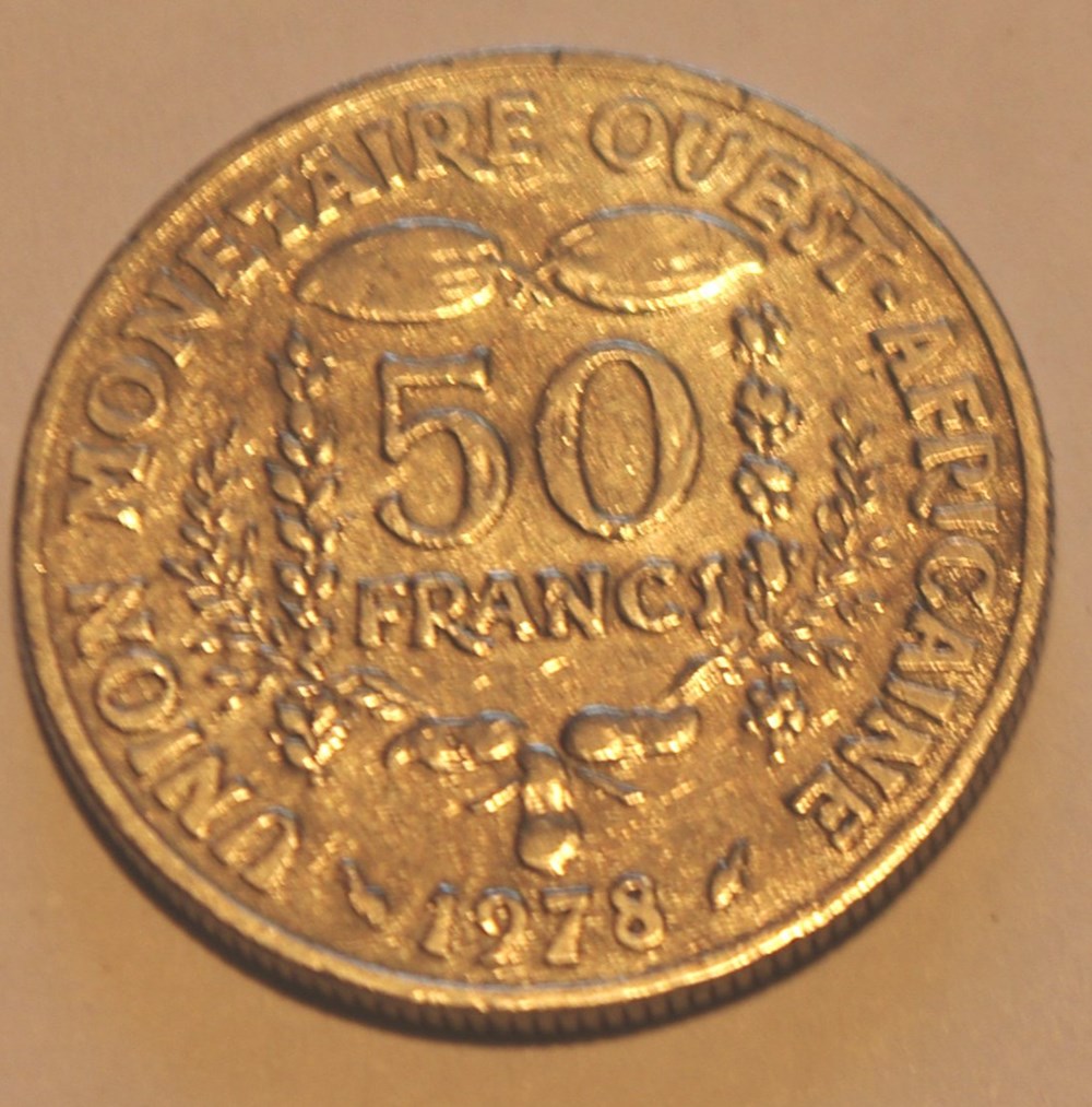 50 Francs - 1978 monnaies monde banque centrale etats de l afrique ouest 50 francs 1978