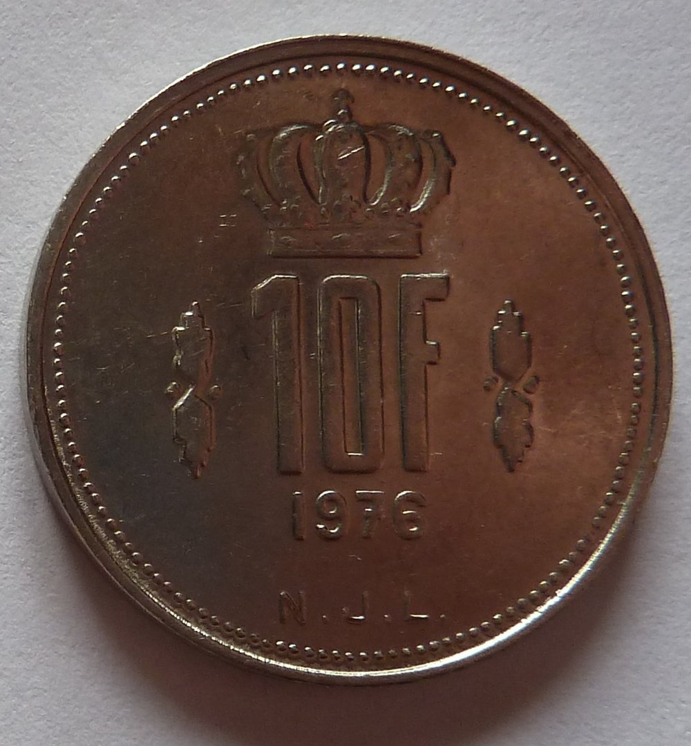 10 Francs - 1976 monnaies monde luxembourg 10 francs 1976