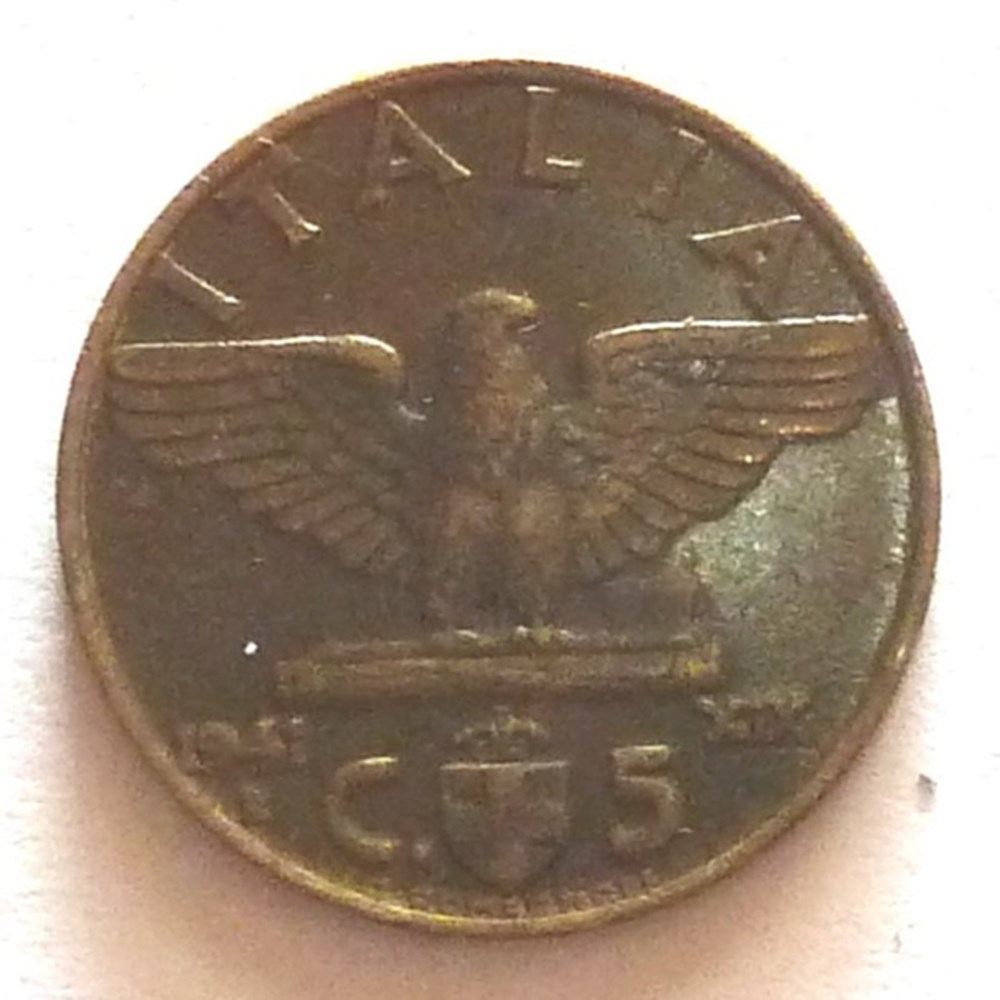 5 Centesimi - 1941 monnaies monde italie 5 centesimi 1941