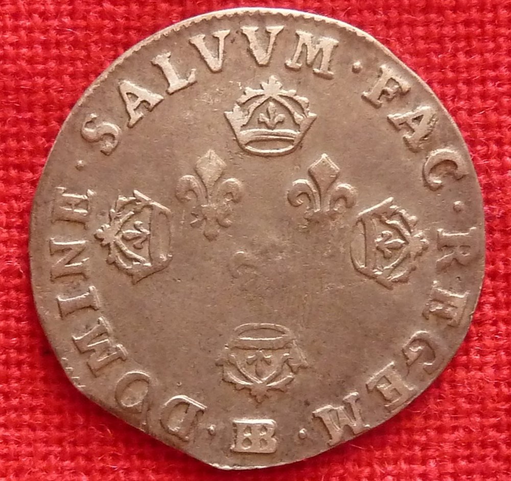 monnaies europe medievale france royales 10 sols au quatre couronnes 1704 strasbourg