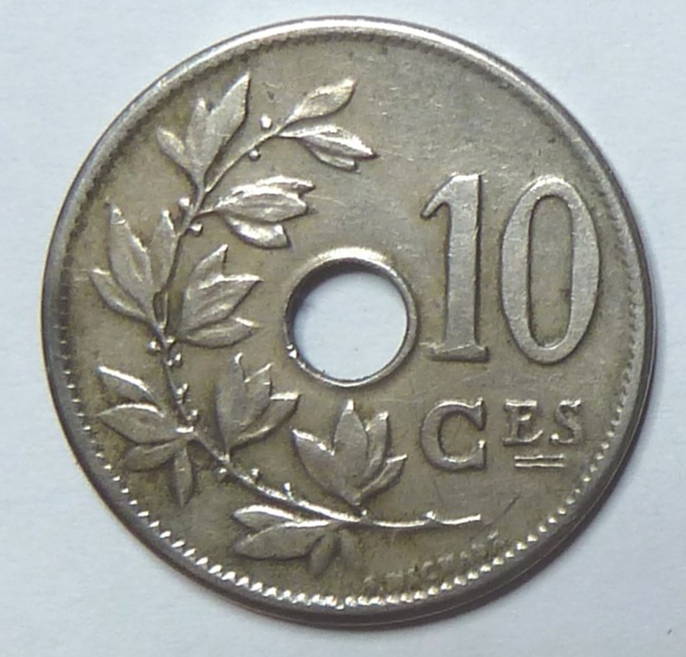 monnaies monde belgique 10 centimes 1904