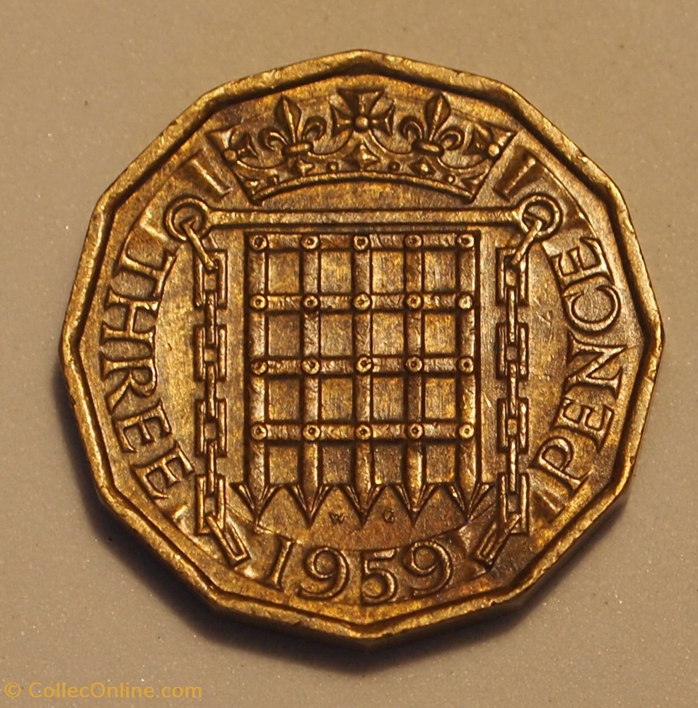 monnaies monde royaume uni 3 pence 1959