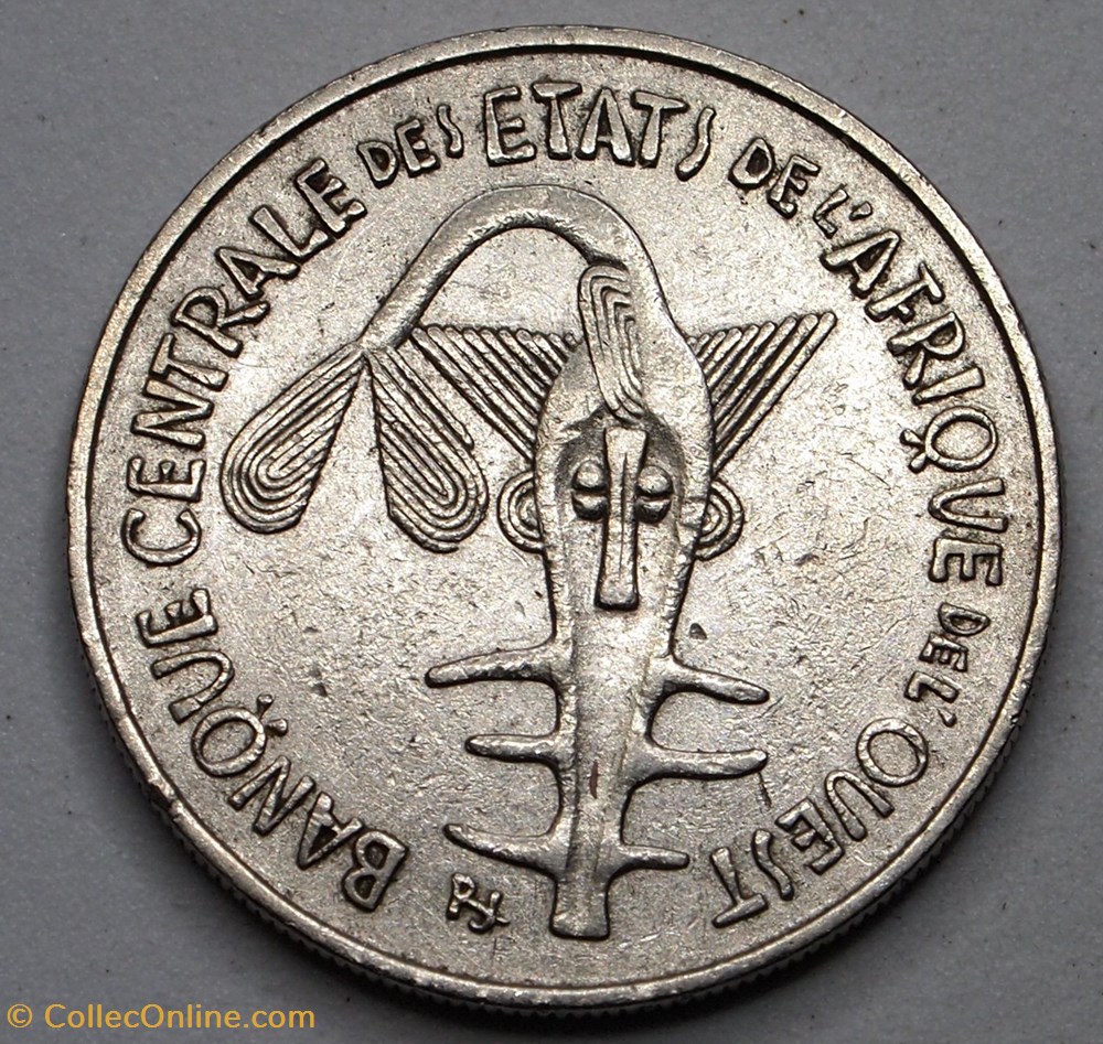 100 Francs - 1977 monnaies monde banque centrale etats de l afrique ouest 100 francs 1977