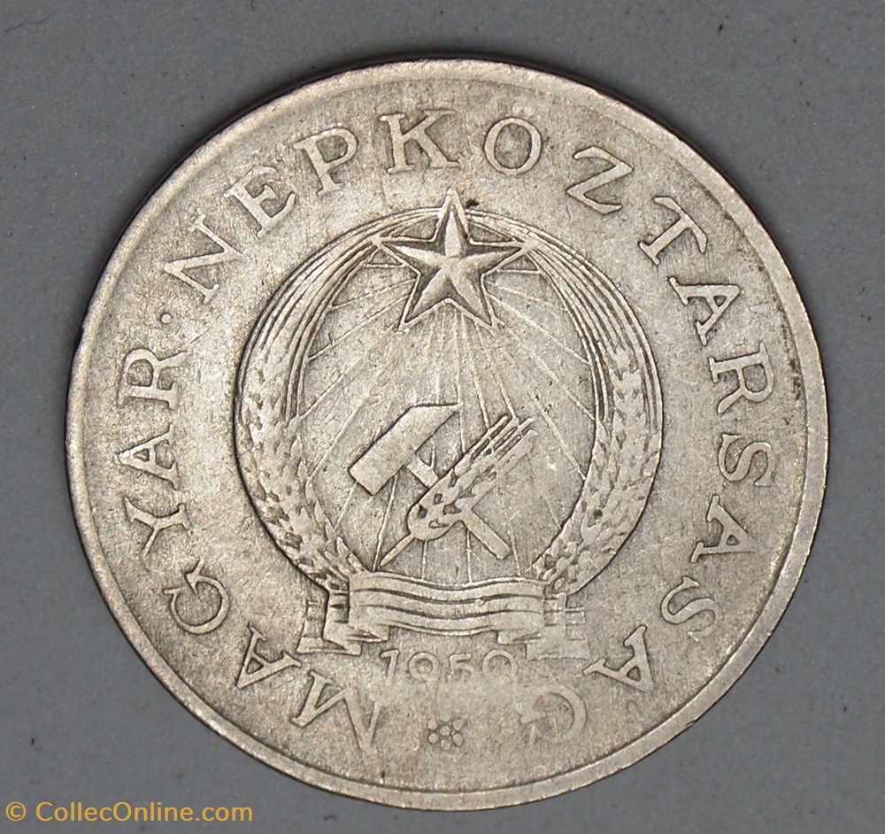 2 Forint - 1950 BP monnaies monde hongrie 2 forint 1950 bp