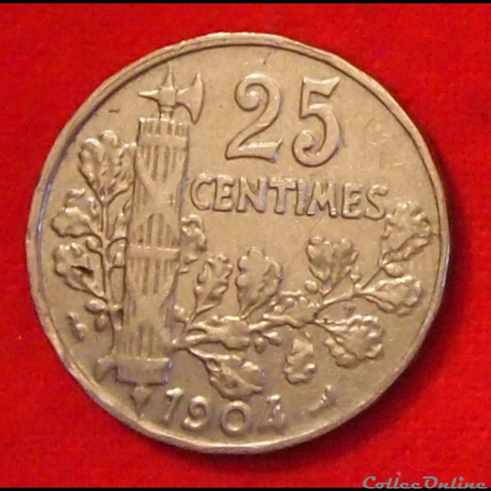Patey - 25 Centimes - 1904 monnaies monde france patey 25 centimes 1904