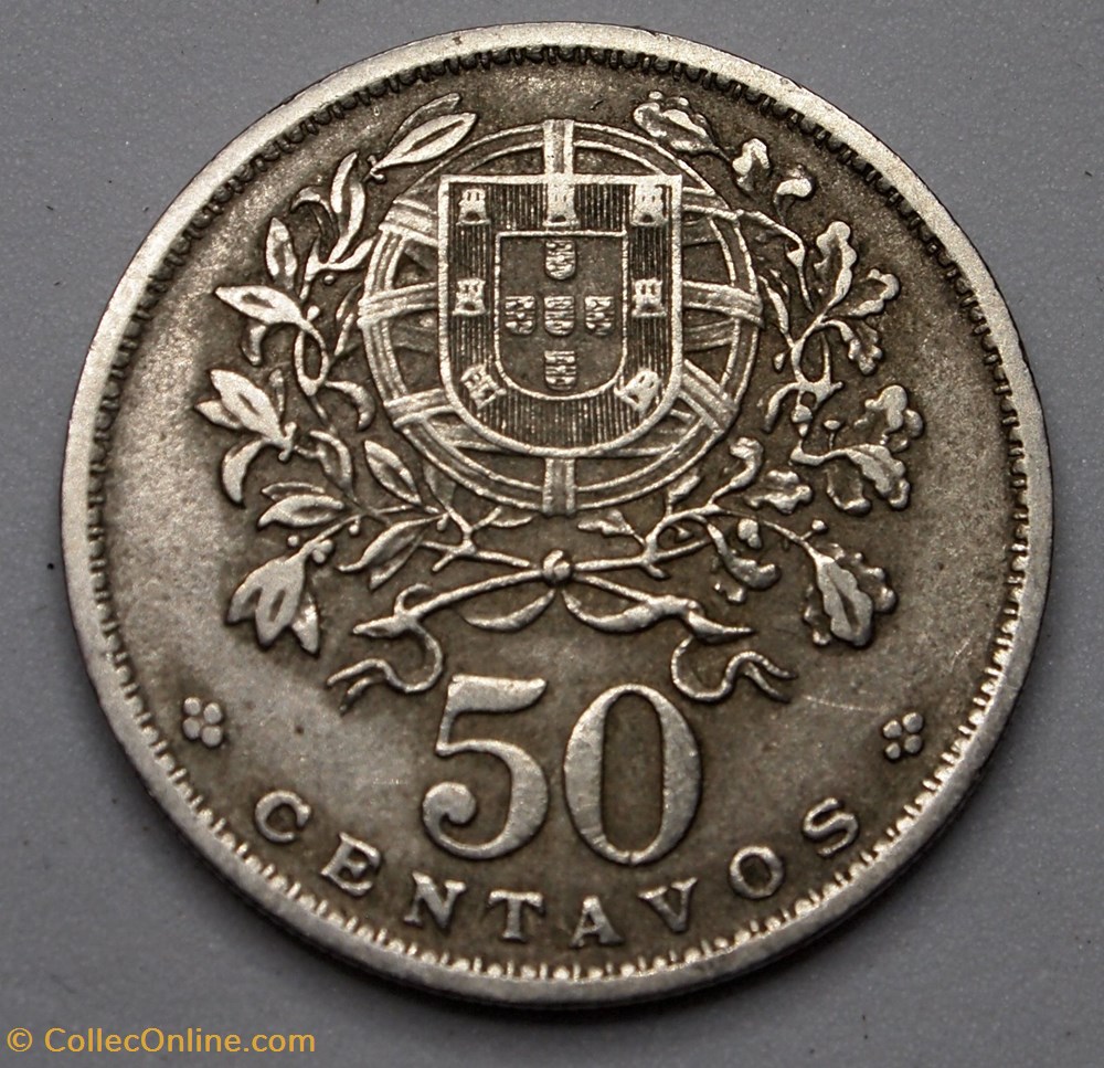 50 Centavos - 1956 monnaie monde portugal 50 centavos 1956