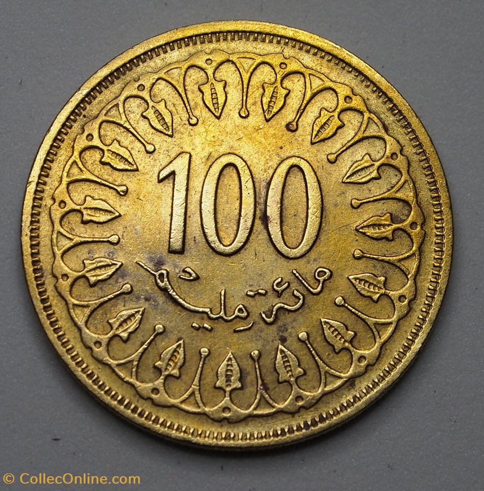 100 Millimes - 1983 monnaies monde tunisie 100 millimes 1983