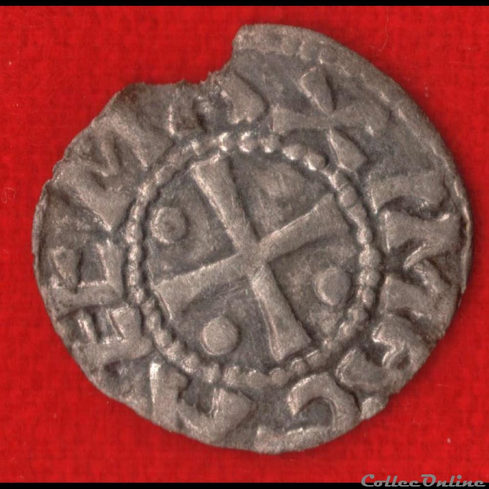 monnaies europe medievale france feodales archeveche de vienne xiiieme denier