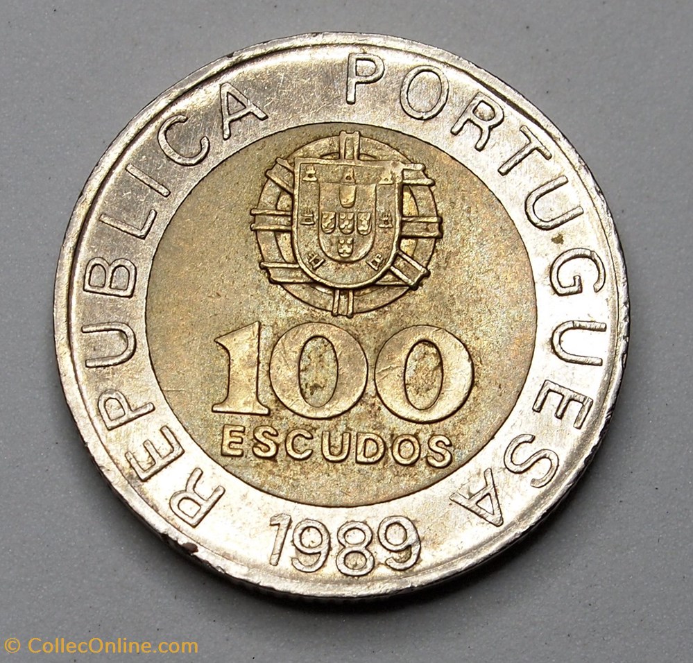 100 Escudos - 1989 monnaie monde portugal 100 escudos 1989