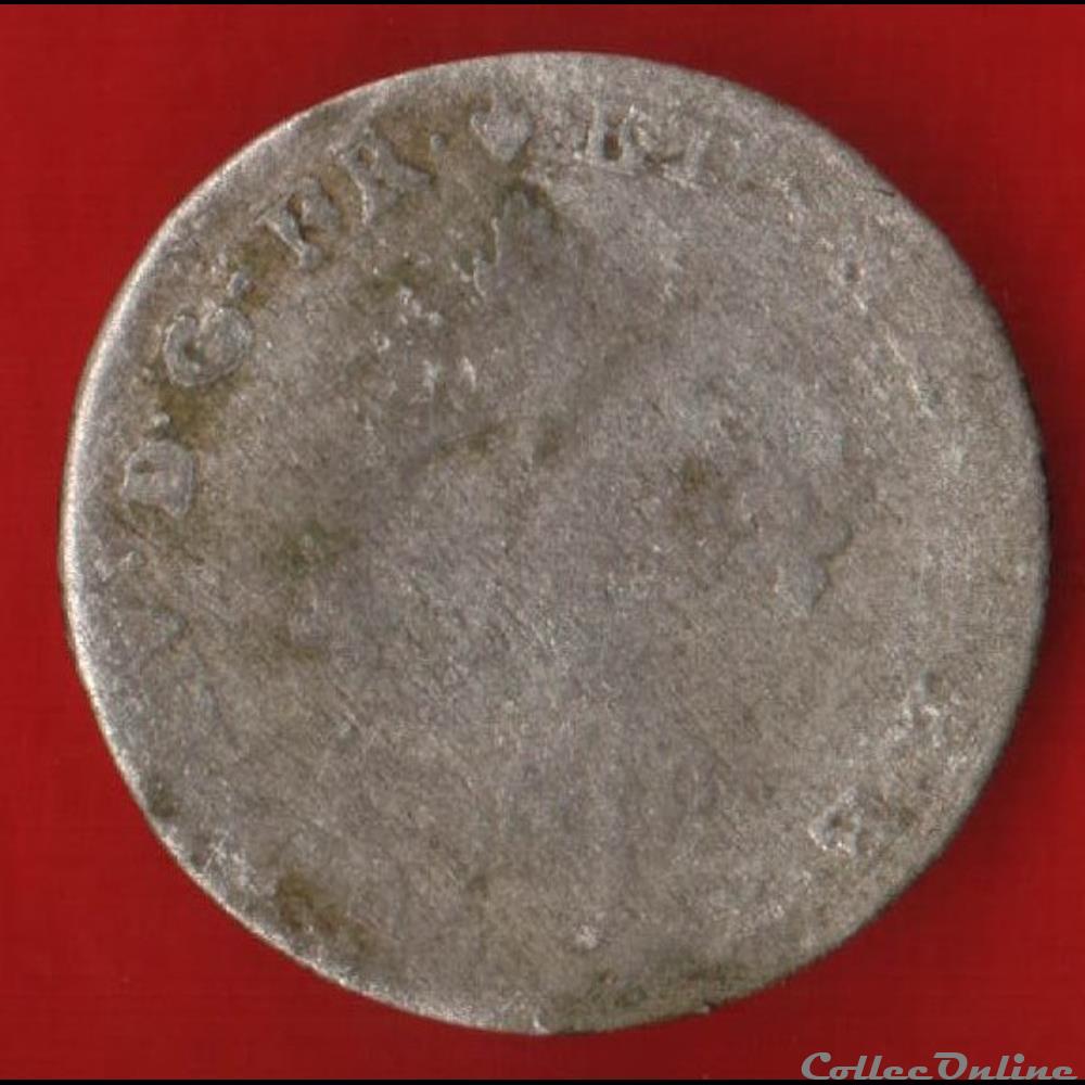 Double sol - 17?? - monnaies europe medievale a france royales double sol 17
