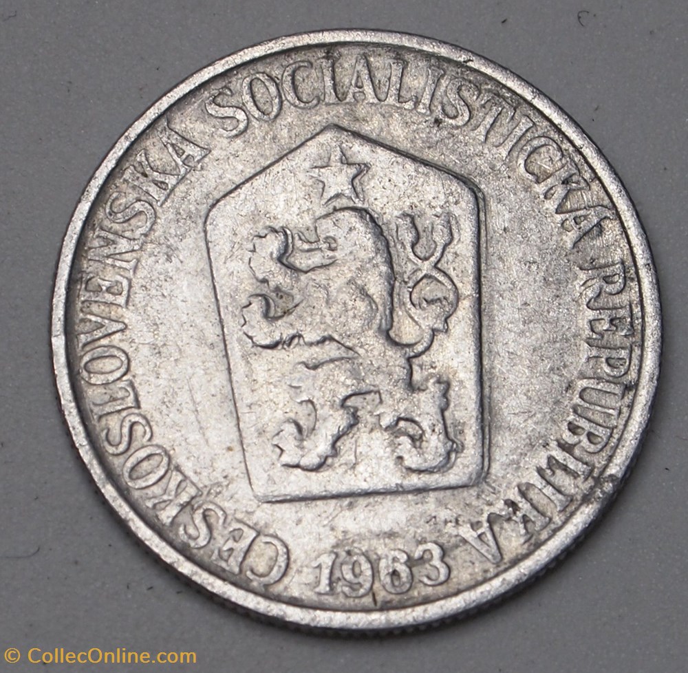 25 Haleru - 1963 monnaies monde tchecoslovaquie 25 haleru 1963