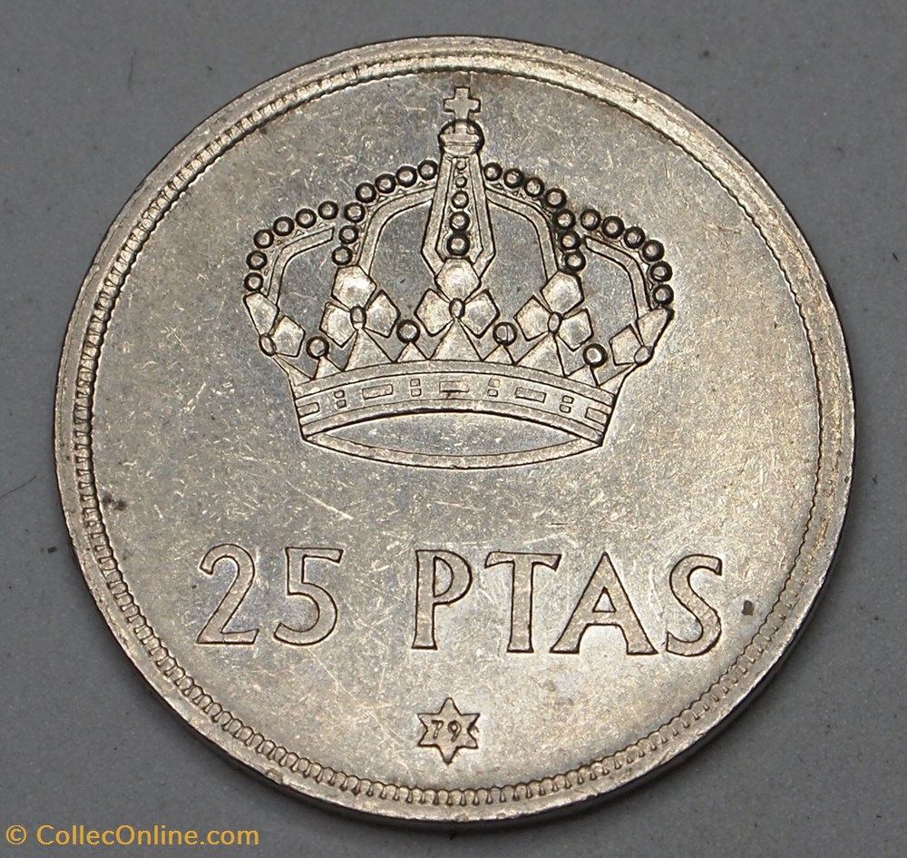monnaies monde espagne 25 pesetas 1979
