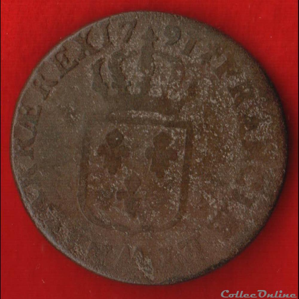 monnaies europe medievale a france royales 1 sol 1791 metz