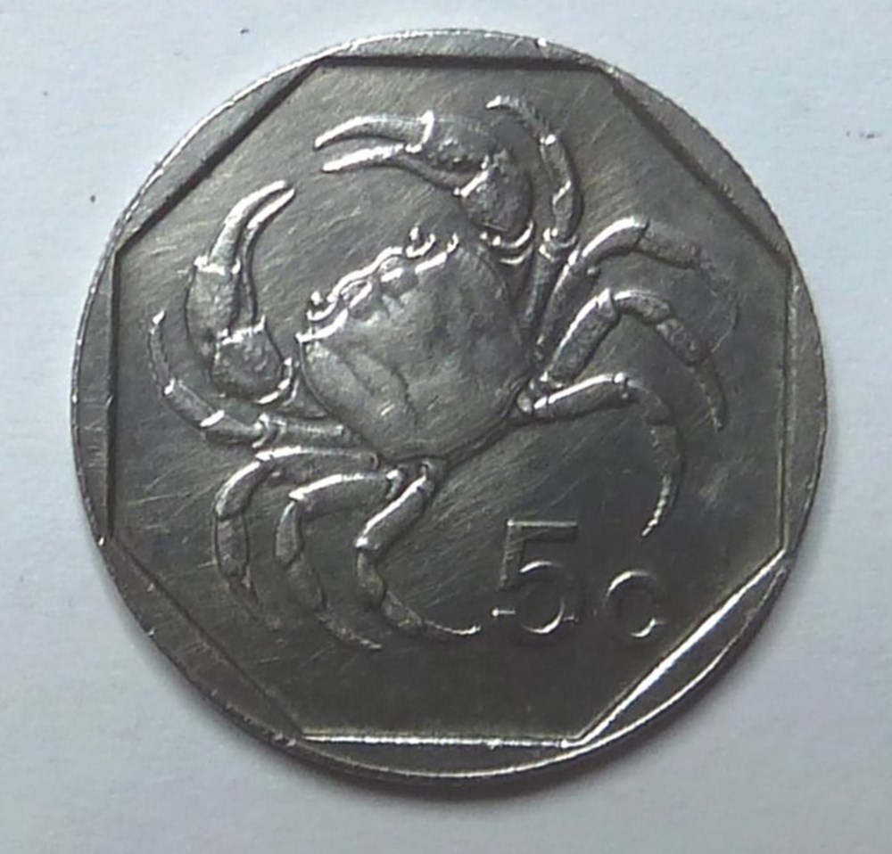 5 cents - 1991 monnaies monde malte 5 cents 1991