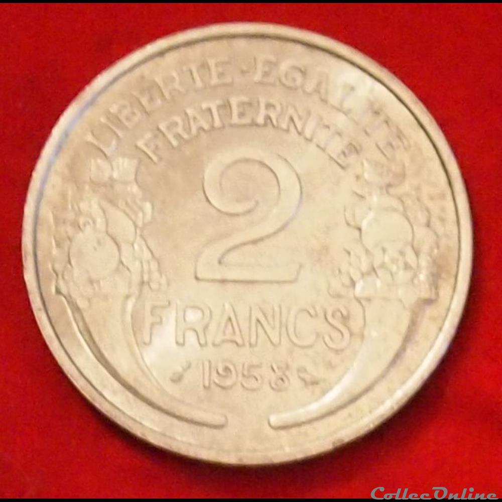Morlon - 2 Francs - 1958 monnaies monde france morlon 2 francs 1958