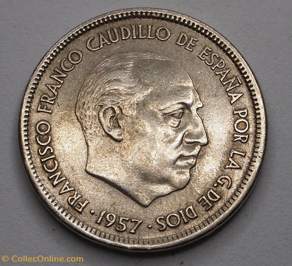 25 Pesetas - 1969 monnaie monde espagne 25 pesetas 1969