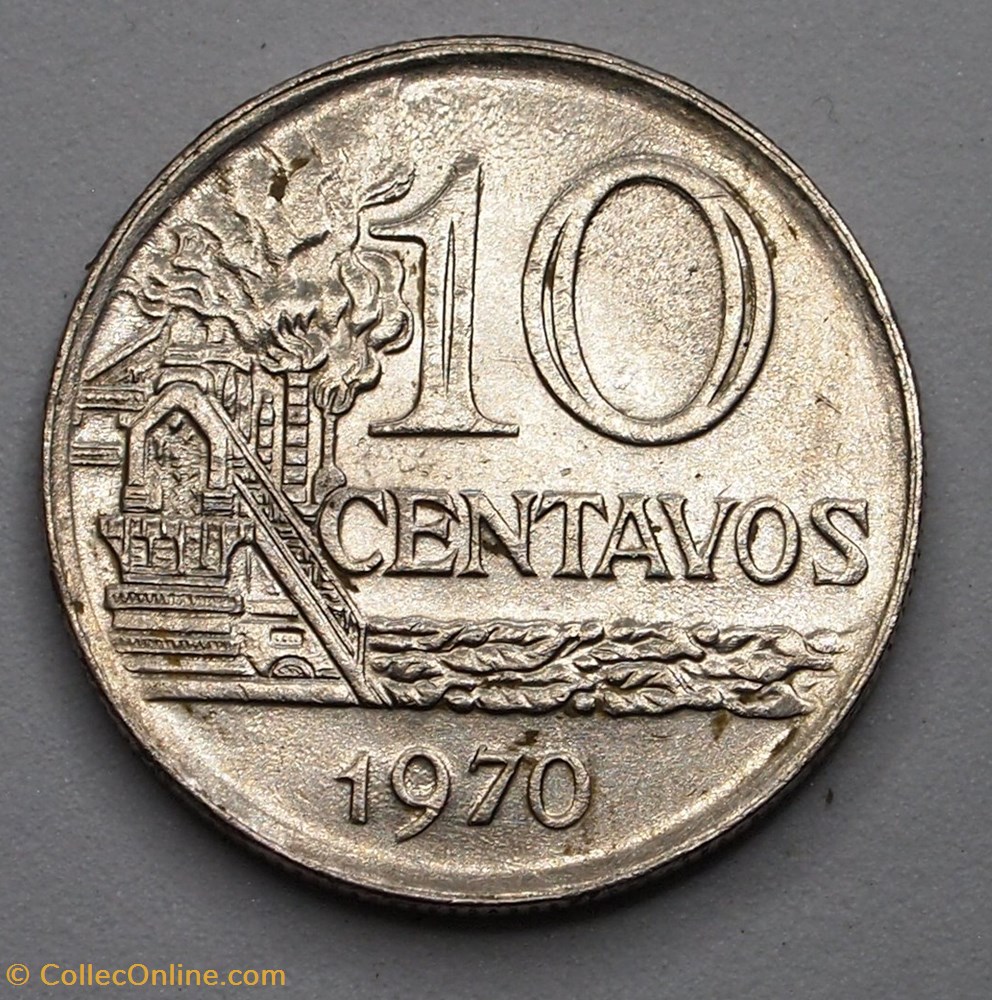10 Centavos - 1970 monnaie monde bresil 10 centavos 1970
