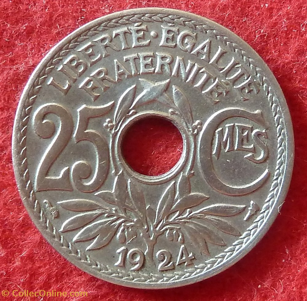 Lindauer - 25 Centimes - 1924 monnaies monde france lindauer 25 centimes 1924