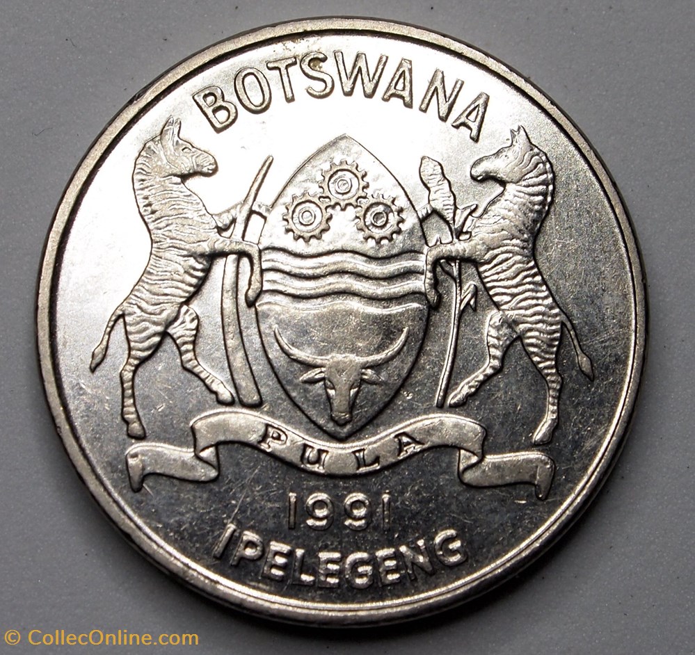 50 Thebe - 1991 monnaies monde botswana 50 thebe 1991