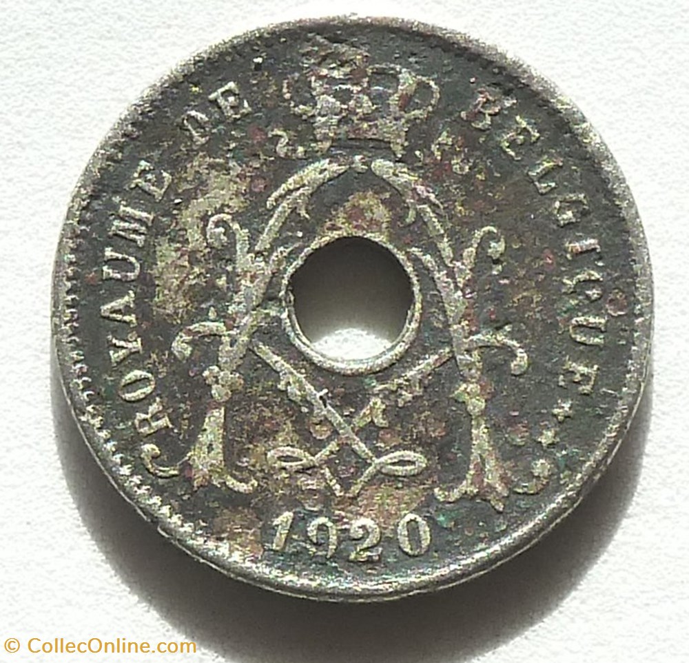 5 Centimes - 1920 monnaies monde belgique 5 centimes 1920