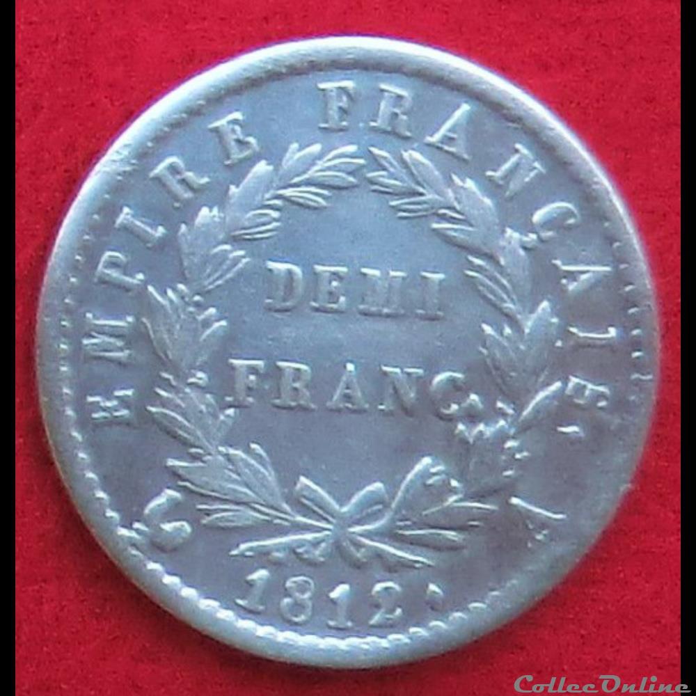 Demi-franc - 1812 - Paris monnaies monde france demi franc 1812 paris