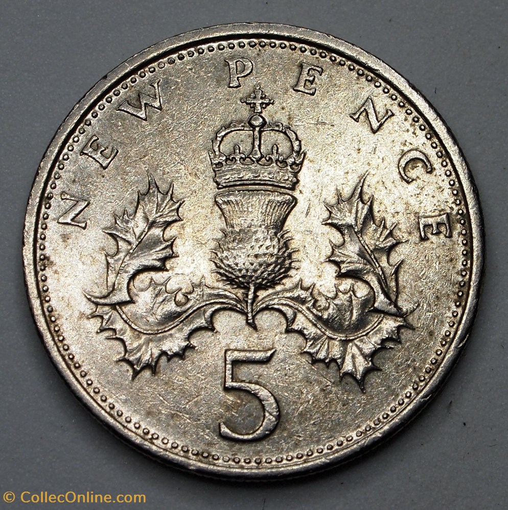 5 Pence - 1971 monnaies monde royaume uni 5 pence 1971