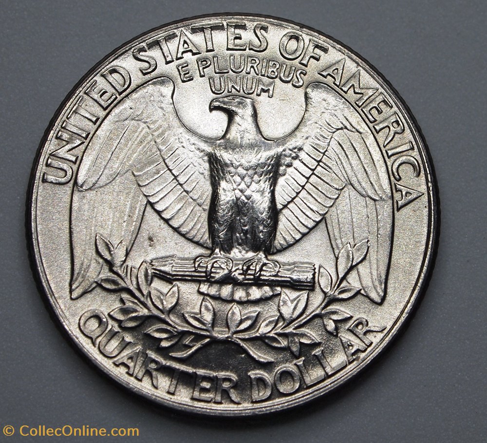 1/4 dollar ( 25 cents ) - 1990 D monnaie monde etat uni 1 4 dollar 25 cents 1990 d