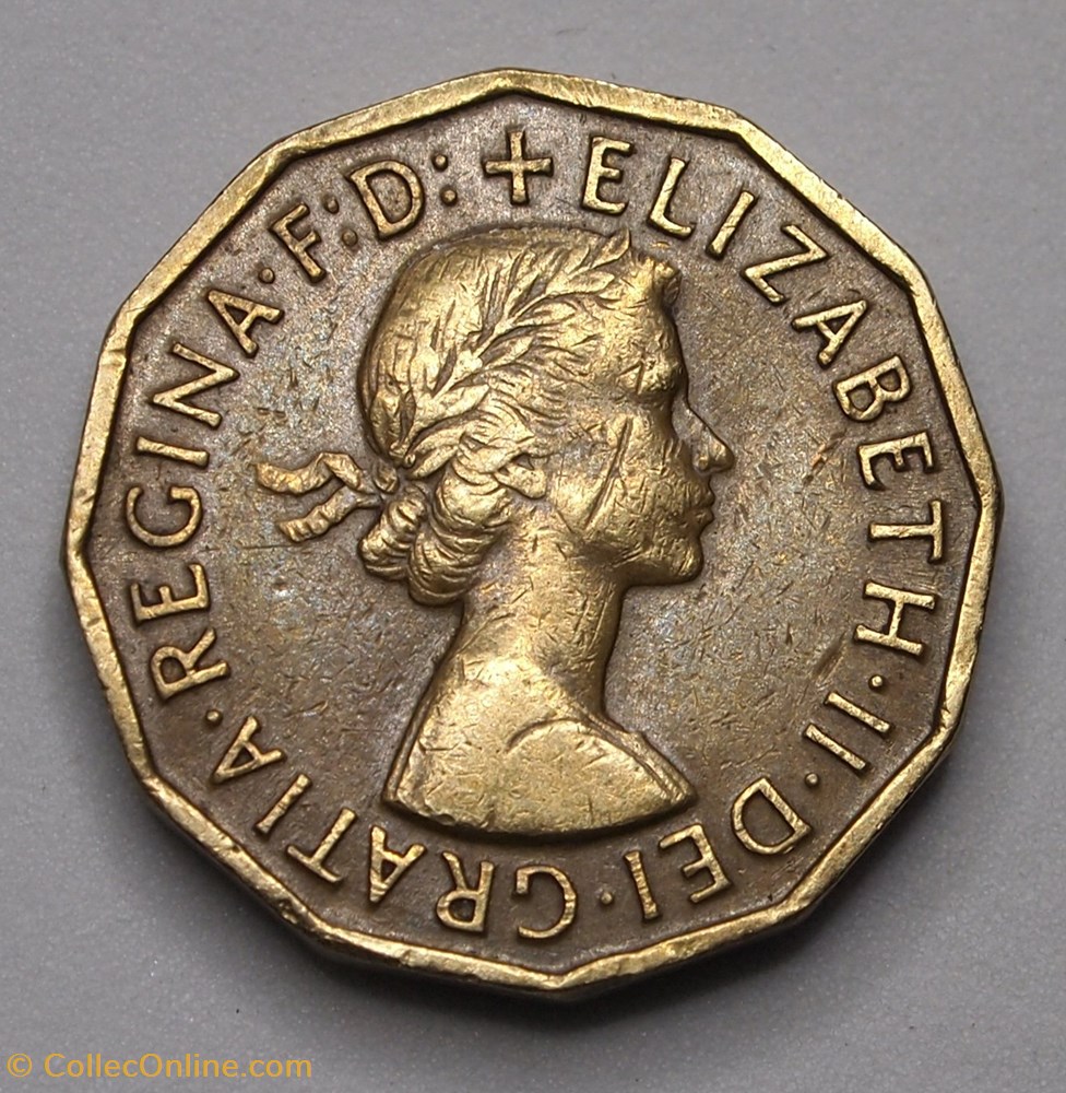 3 Pence - 1954 monnaies monde royaume uni 3 pence 1954