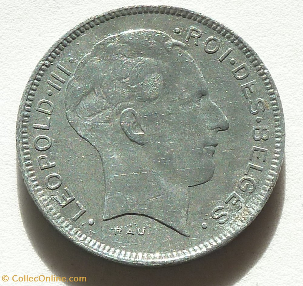 5 Francs - 1943 monnaies monde belgique 5 francs 1943