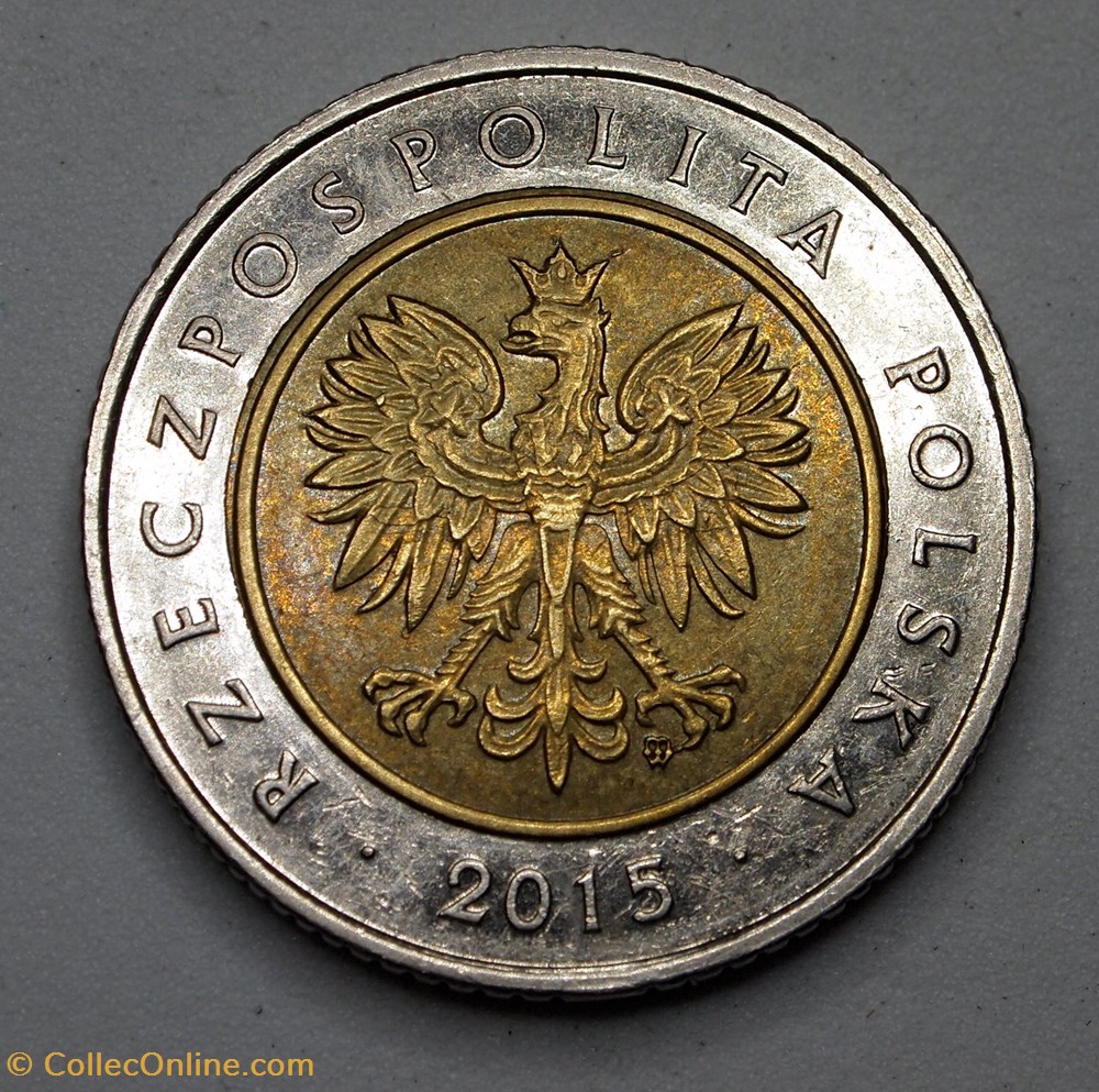 5 Zlotych - 2015 MW monnaies monde pologne 5 zlotych 2015 mw