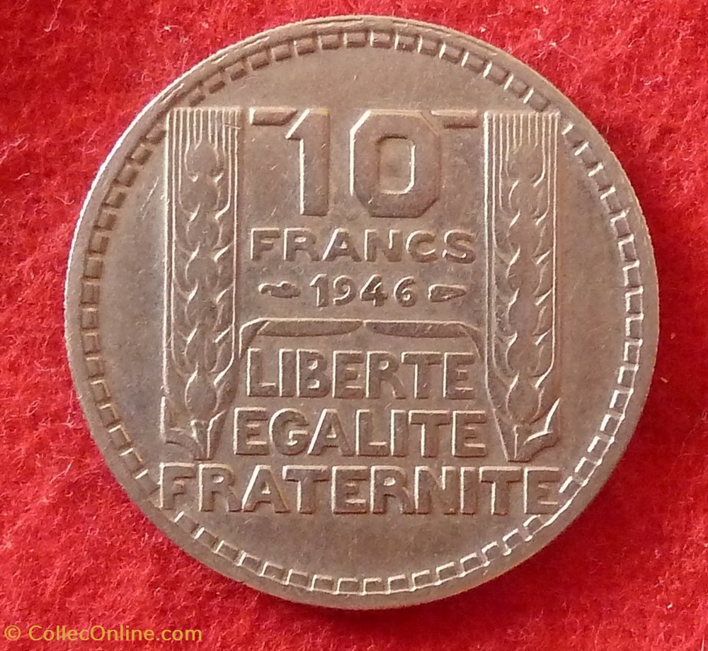 monnaies monde france turin 10 francs 1946