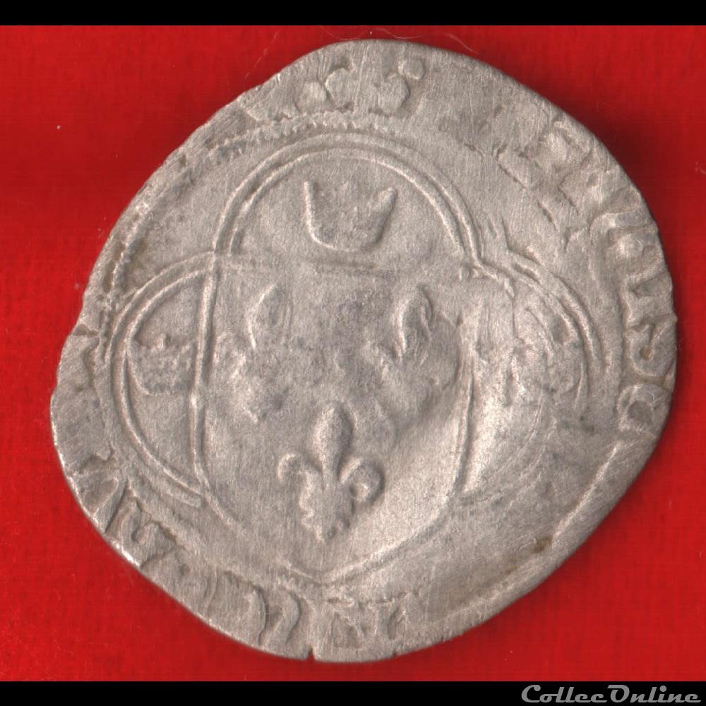 monnaies europe medievale france royales grand blanc a la couronne 1515