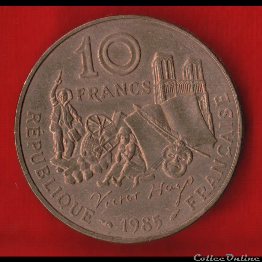 monnaies monde france 10 francs victor hugo 1985