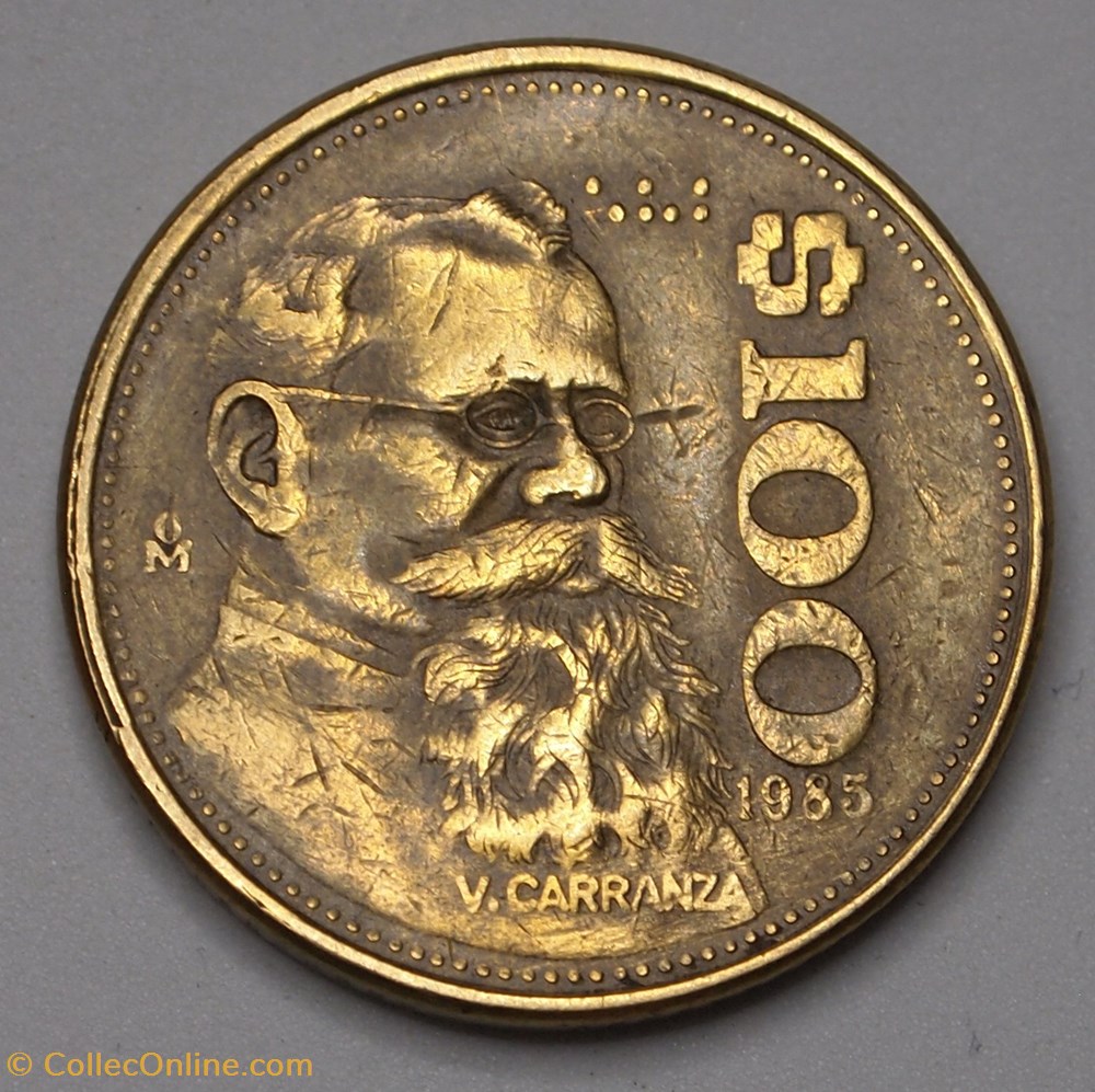 100 Pesos - 1985 Mo monnaies monde mexique 100 pesos 1985 mo