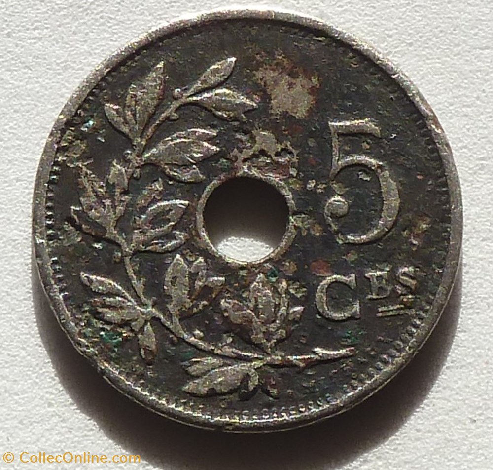 5 Centimes - 1920 monnaies monde belgique 5 centimes 1920