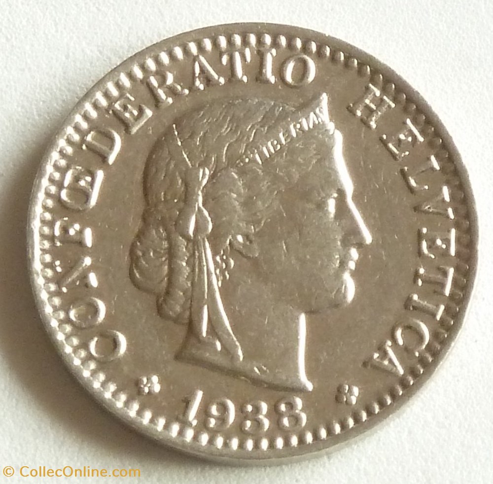 20 Centimes - 1938 B monnaies monde suisse 20 centimes 1938 b