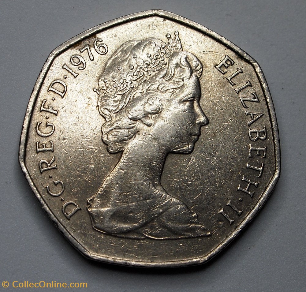 50 Pence - 1976 monnaies monde royaume uni 50 pence 1976