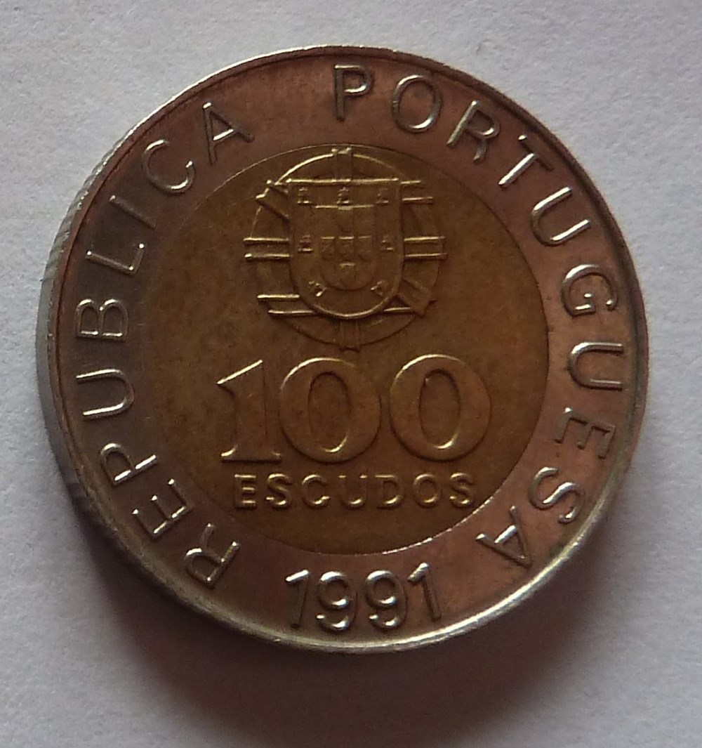 100 Escudos - 1991 monnaies monde portugal 100 escudos 1991