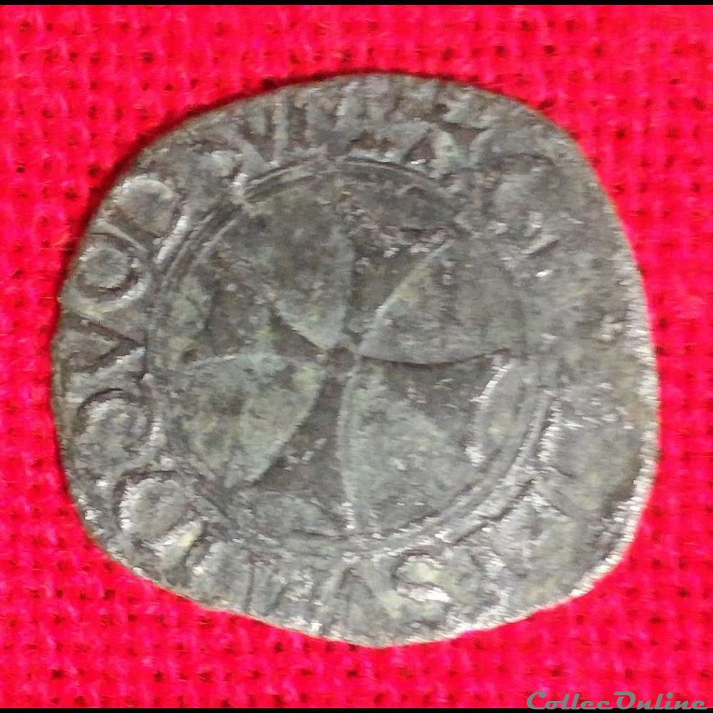 Royaume de Navarre - 1541-1555 - Liard monnaies europe medievale france feodales royaume de navarre 1541 1555 liard