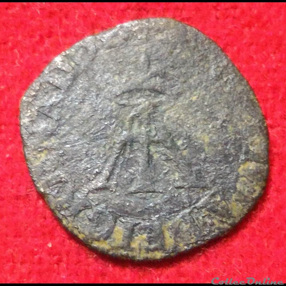 Royaume de Navarre - 1555-1562 - Liard monnaies europe medievale france feodales royaume de navarre 1555 1562 liard