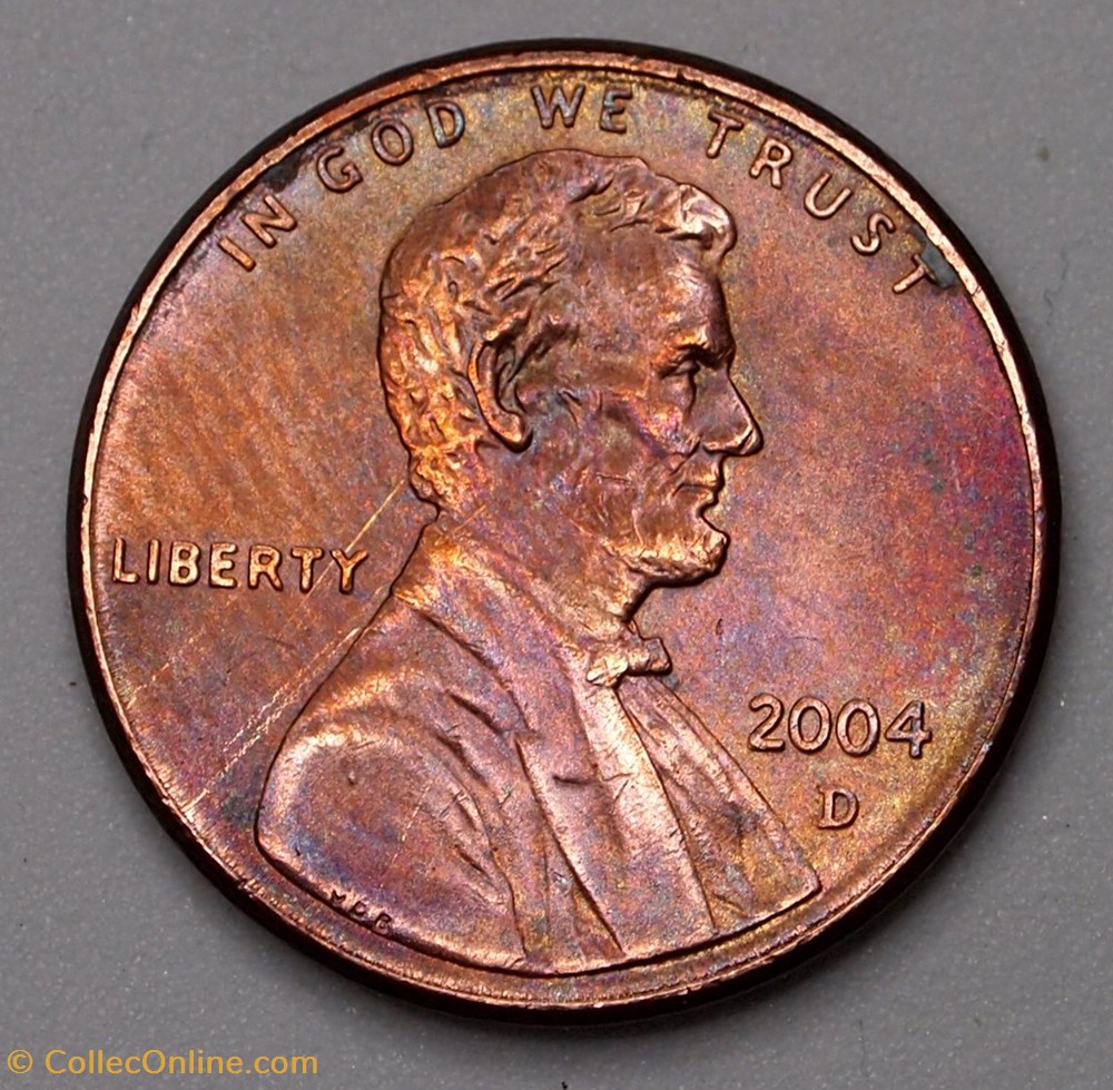 1 Cent - 2004 D monnaie monde etat uni 1 cent 2004 d