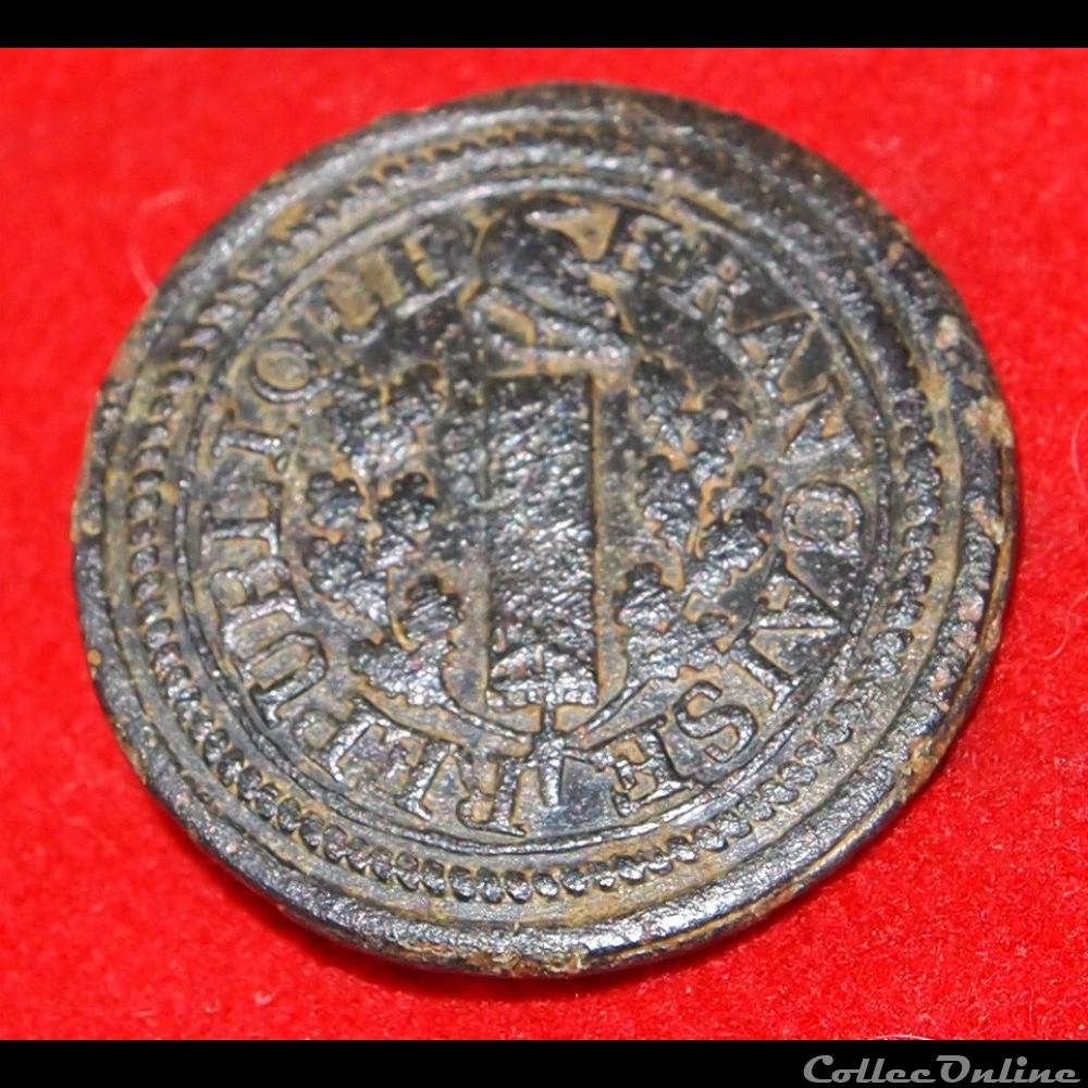 Armée de terre - Infanterie - 1792/1793 vetements et accessoires boutons militaires armee de terre infanterie 1792 1793
