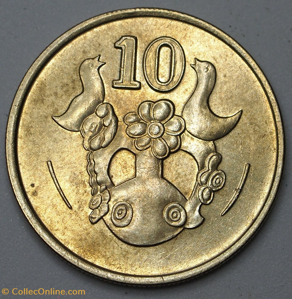 10 Cents - 1991 monnaies monde chypre 10 cents 1991