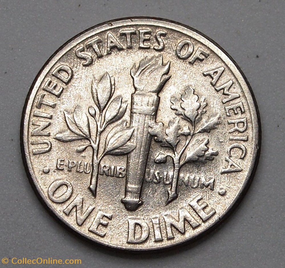 1 dime ( 10 cents ) - 1970 D monnaie monde etat uni 1 dime 10 cents 1970 d
