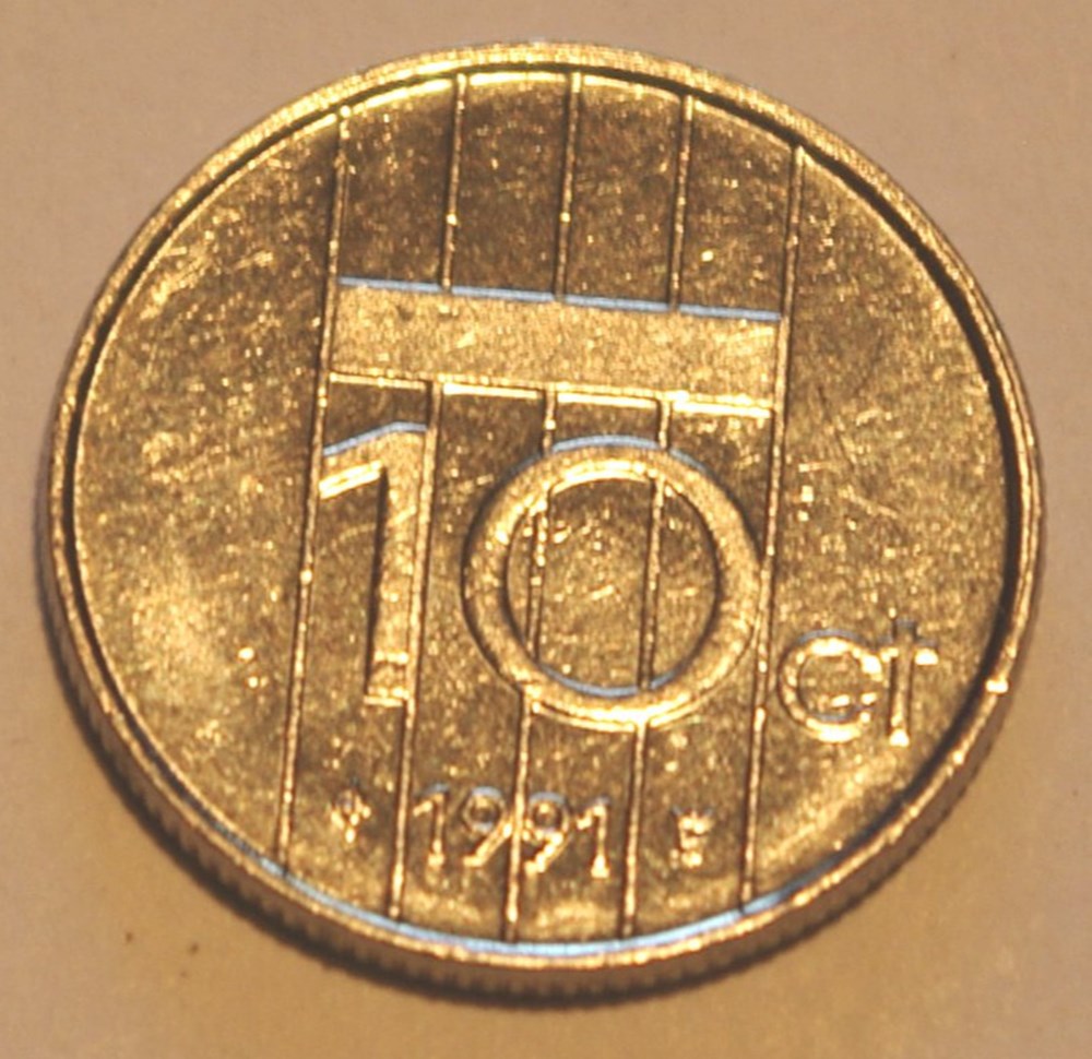 10 Cents - 1991 monnaies monde pays bas 10 cents 1991