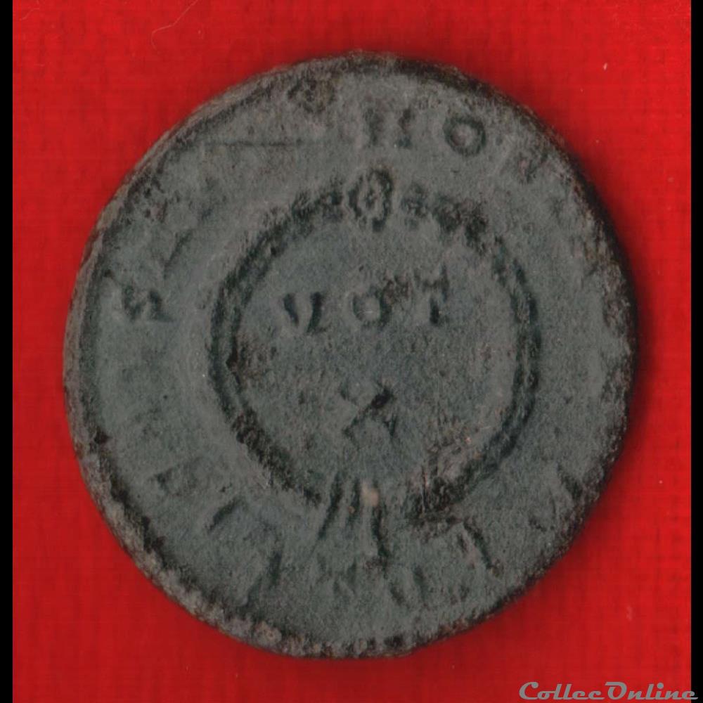 Constantin II - Nummus ou Centenionalis - Voeux monnaies antiques romaines imperiales et republicaines constantin ii nummus ou centenionalis voeux