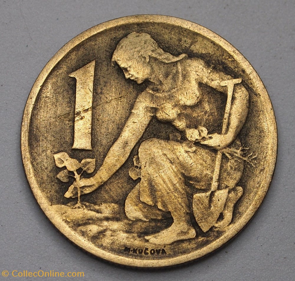 monnaie monde tchecoslovaquie 1 koruna 1963