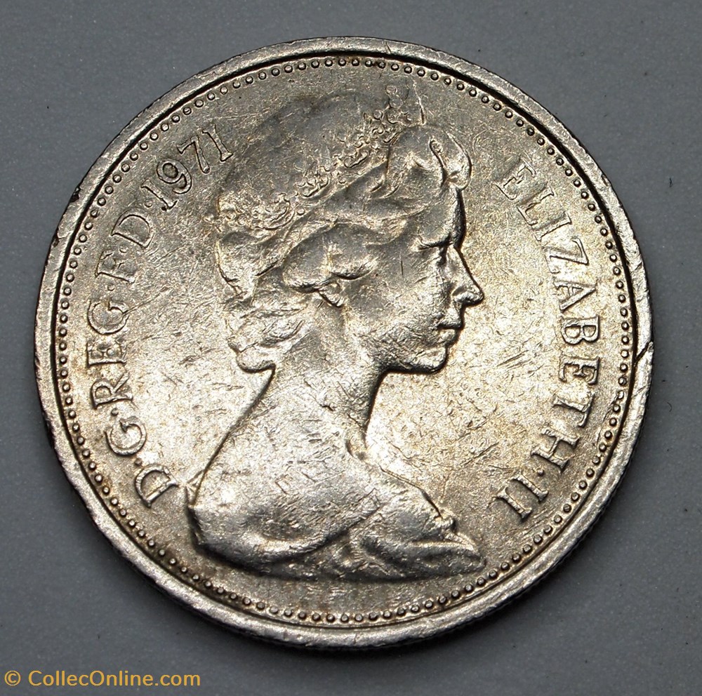 5 Pence - 1971 monnaies monde royaume uni 5 pence 1971