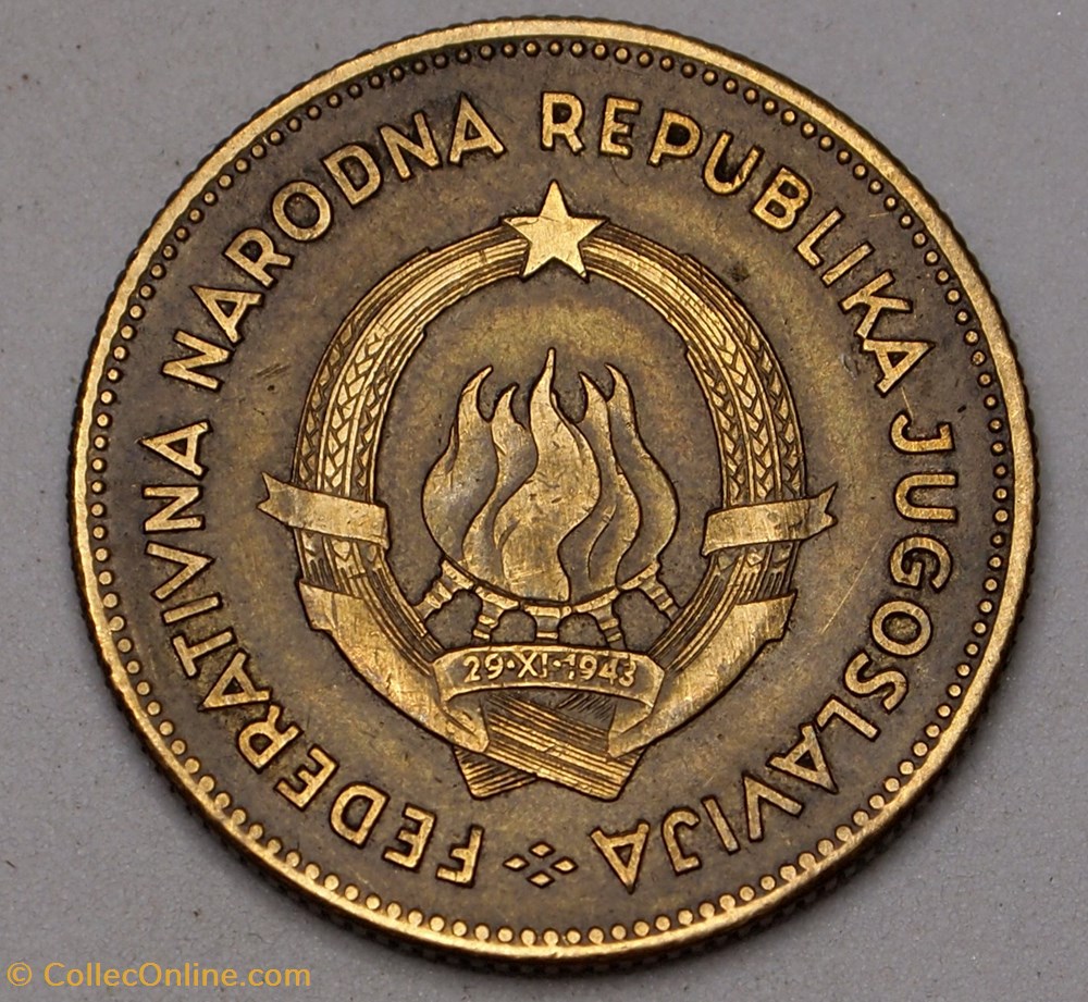 50 Dinars - 1955 monnaies monde yougoslavie 50 dinars 1955