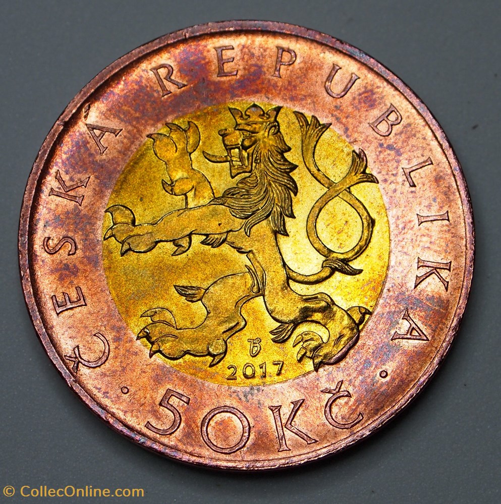 50 Korun - 2017 b monnaie monde republique tcheque 50 korun 2017 b